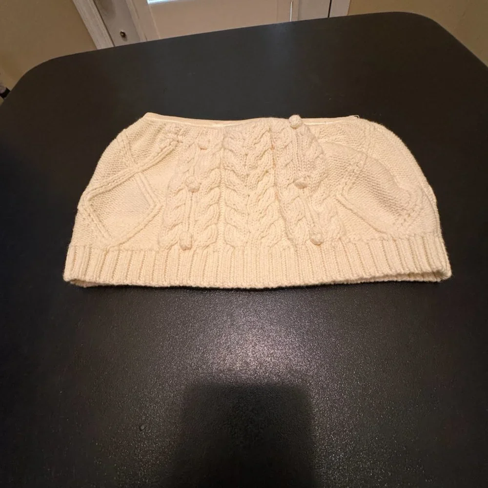 Tommy Hilfiger 100% cotton  size 3-6 months cable knit 2 piece sweater and skirt
